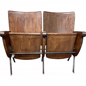 Pair of cinema chairs, 60s