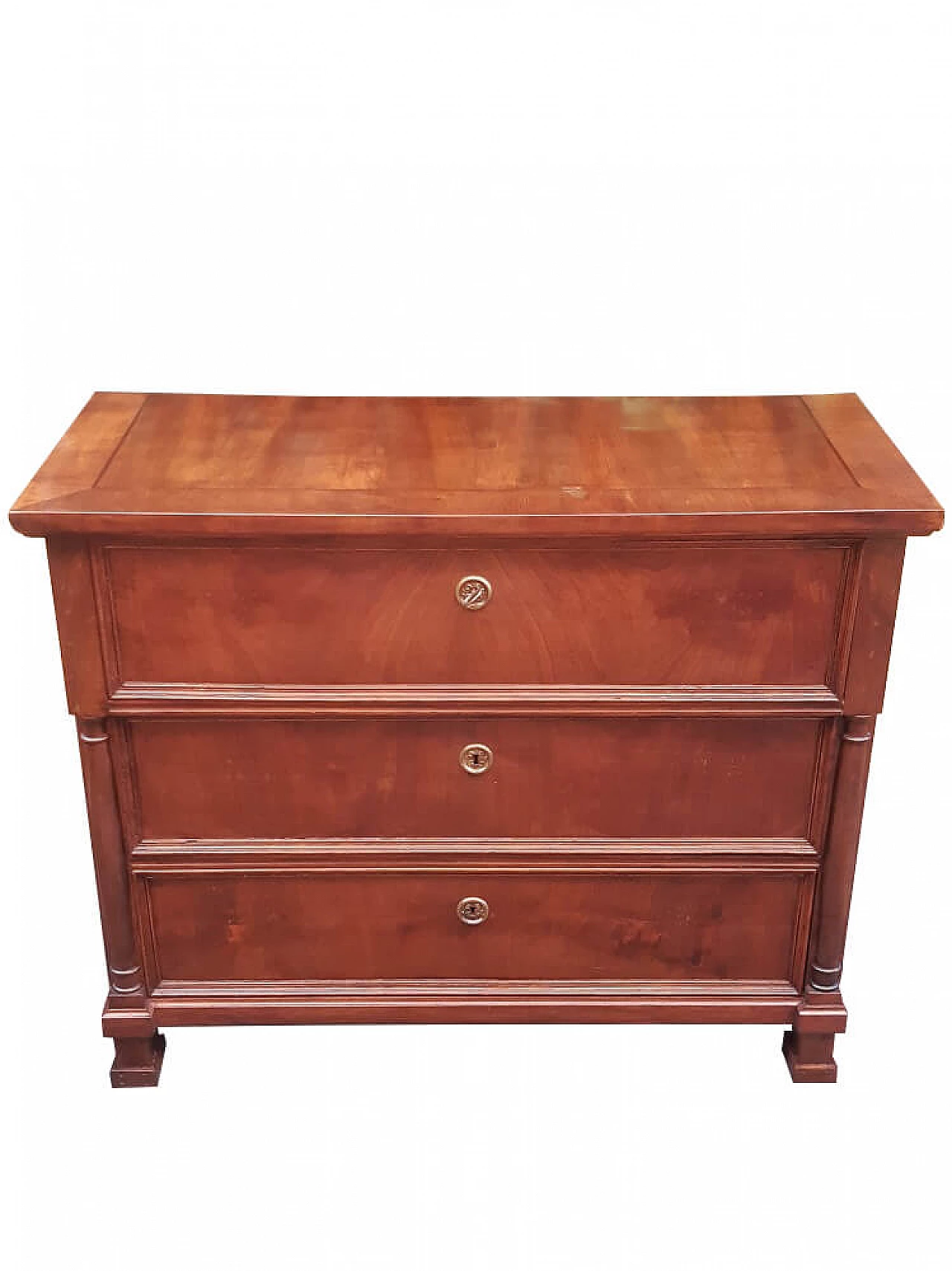 Austrian Empire Napoleonic style chest of drawers in walnut 1303651