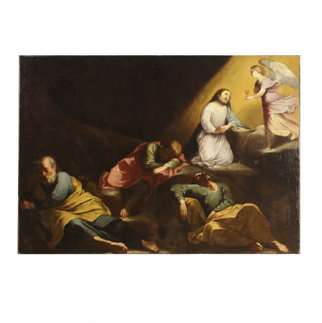 Jesus in the Garden of Olives, Italian oil painting, 17th century 1303713