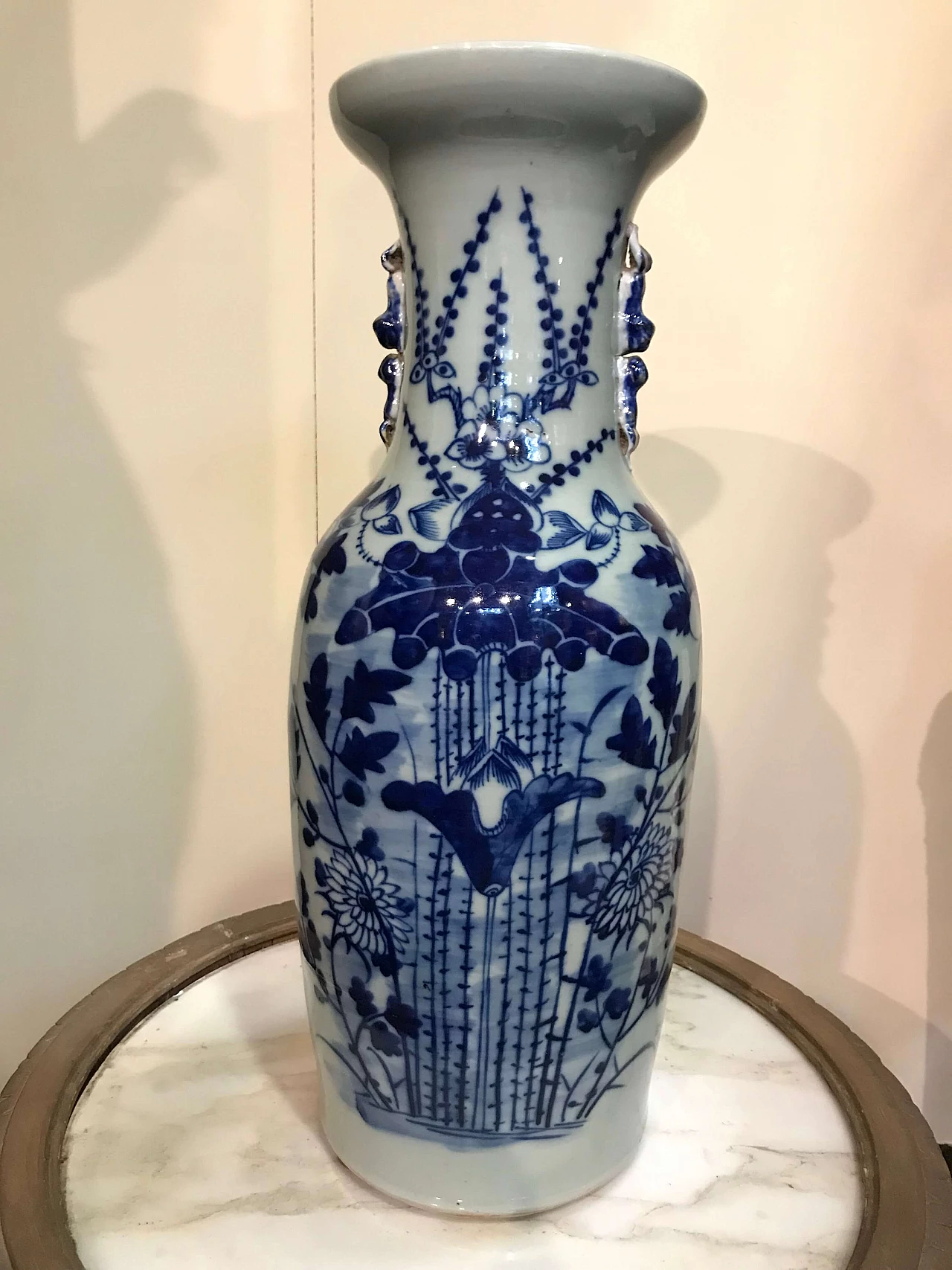 Chinese blue and white vase, mid-19th century 1306330