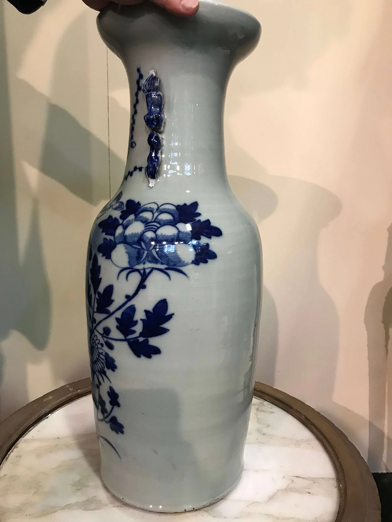 Chinese blue and white vase, mid-19th century 1306332