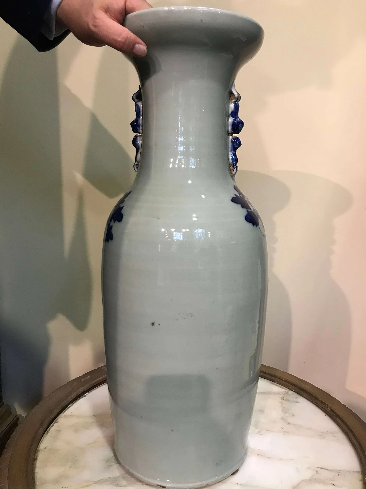 Chinese blue and white vase, mid-19th century 1306333