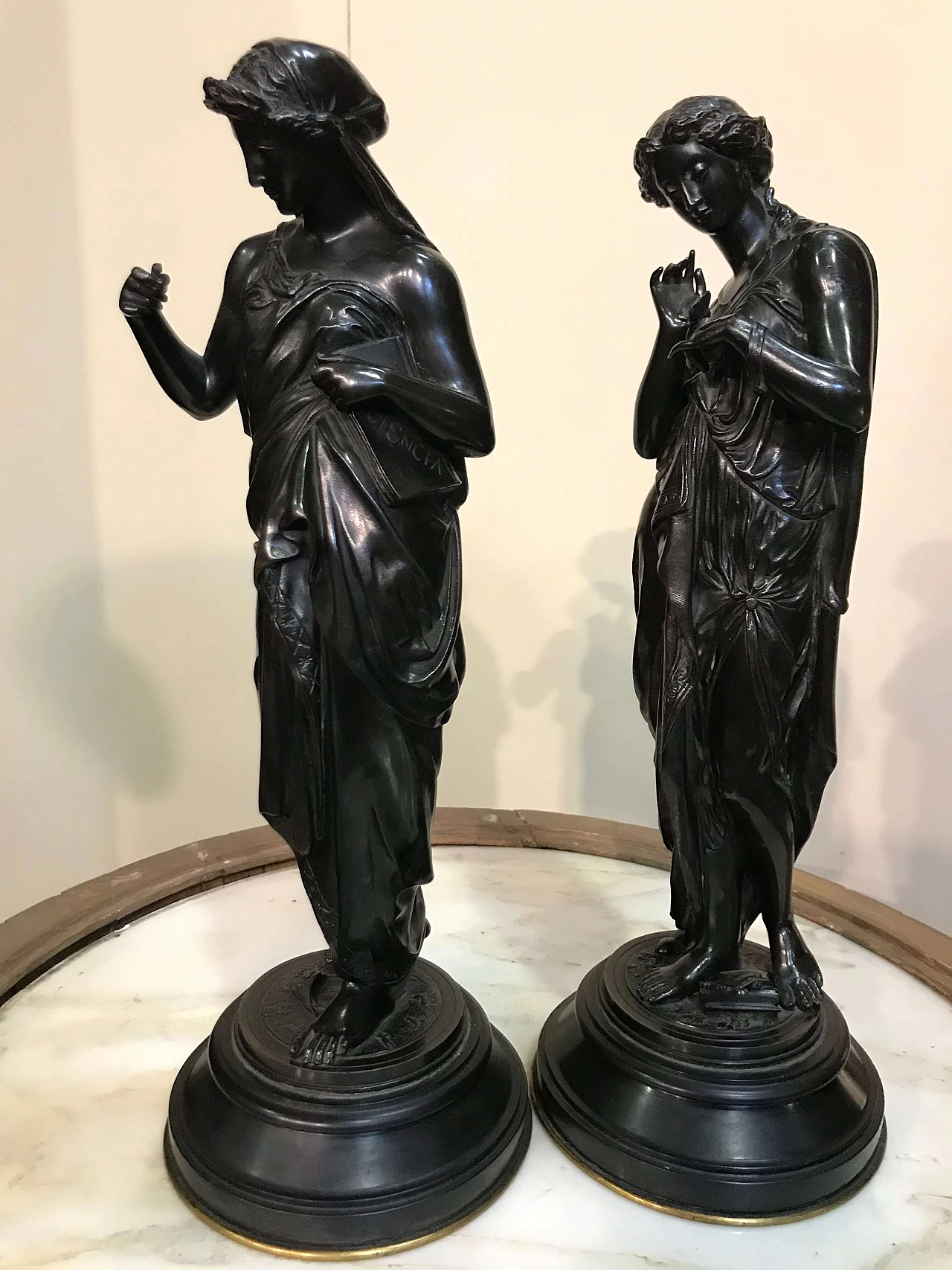 Pair of neoclassical female figures, early 19th century 1306353