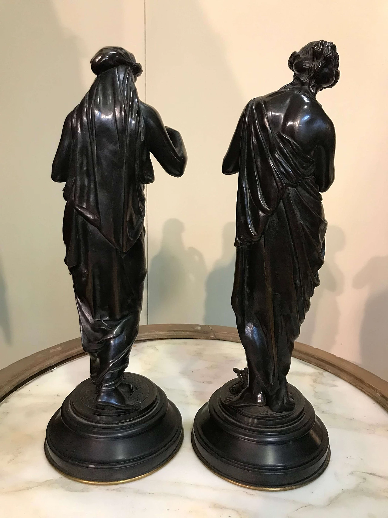 Pair of neoclassical female figures, early 19th century 1306360