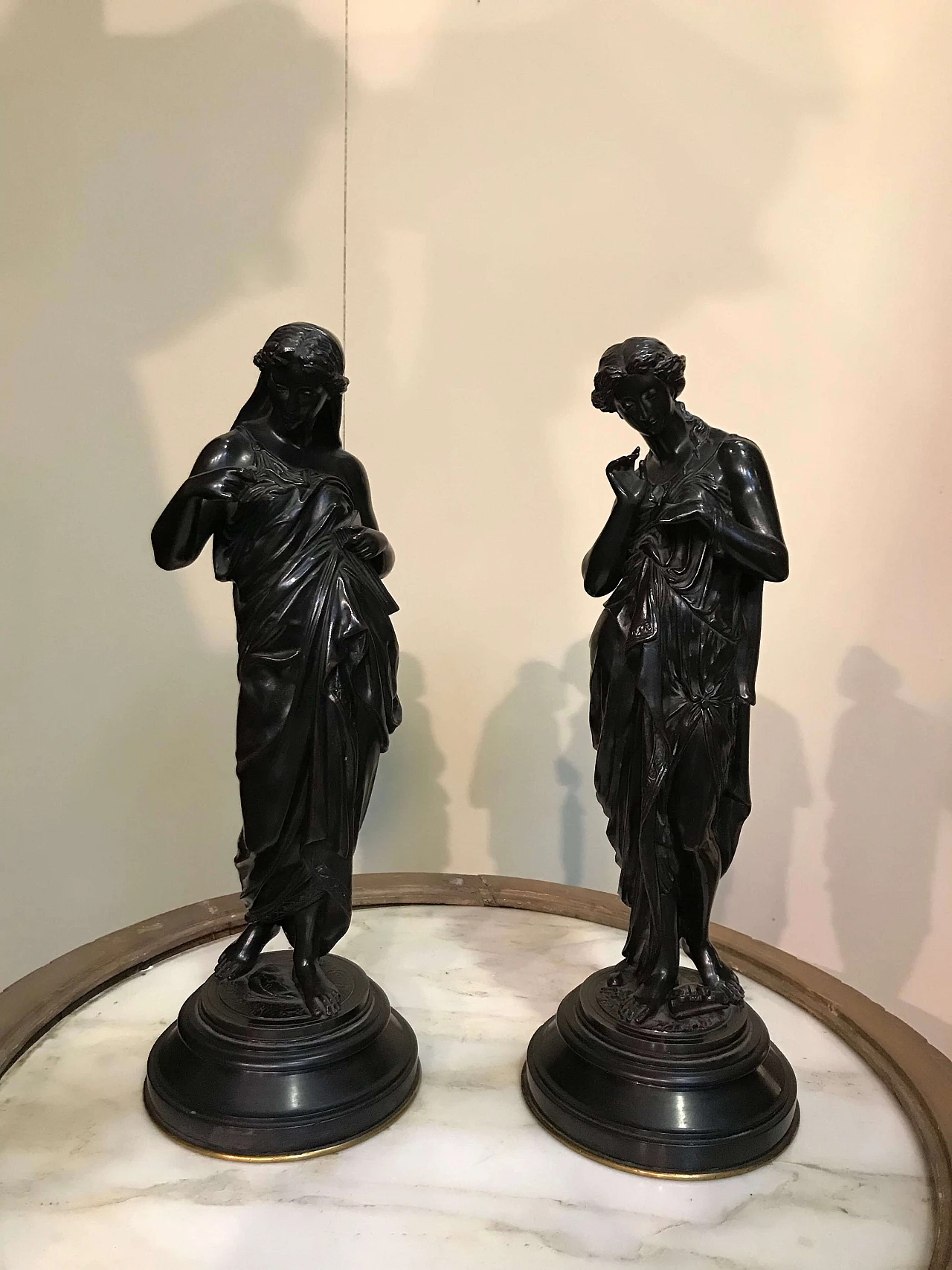 Pair of neoclassical female figures, early 19th century 1306367