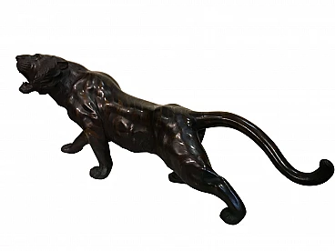 Large bronze panther, late 19th century