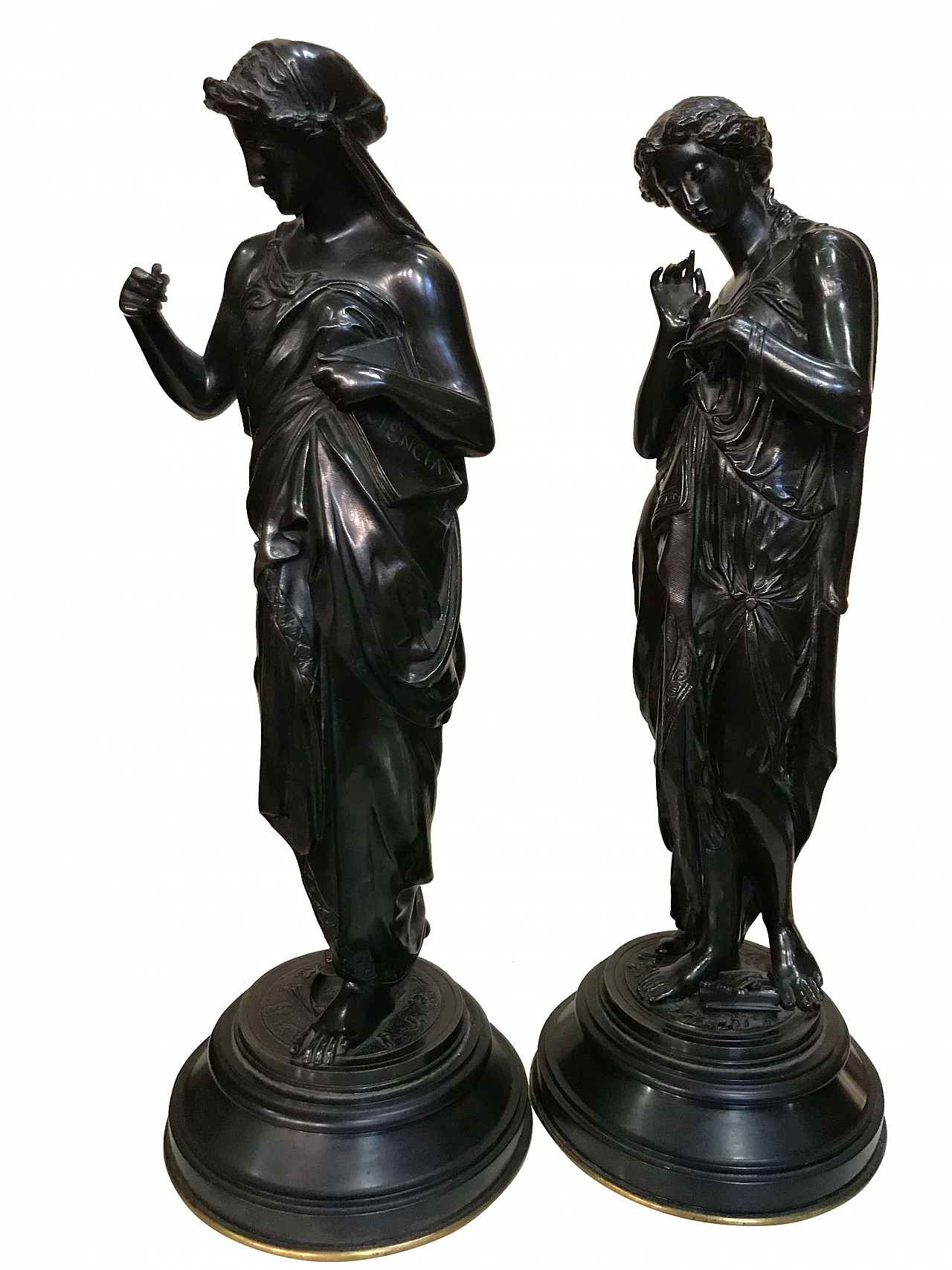 Pair of neoclassical female figures, early 19th century 1306594