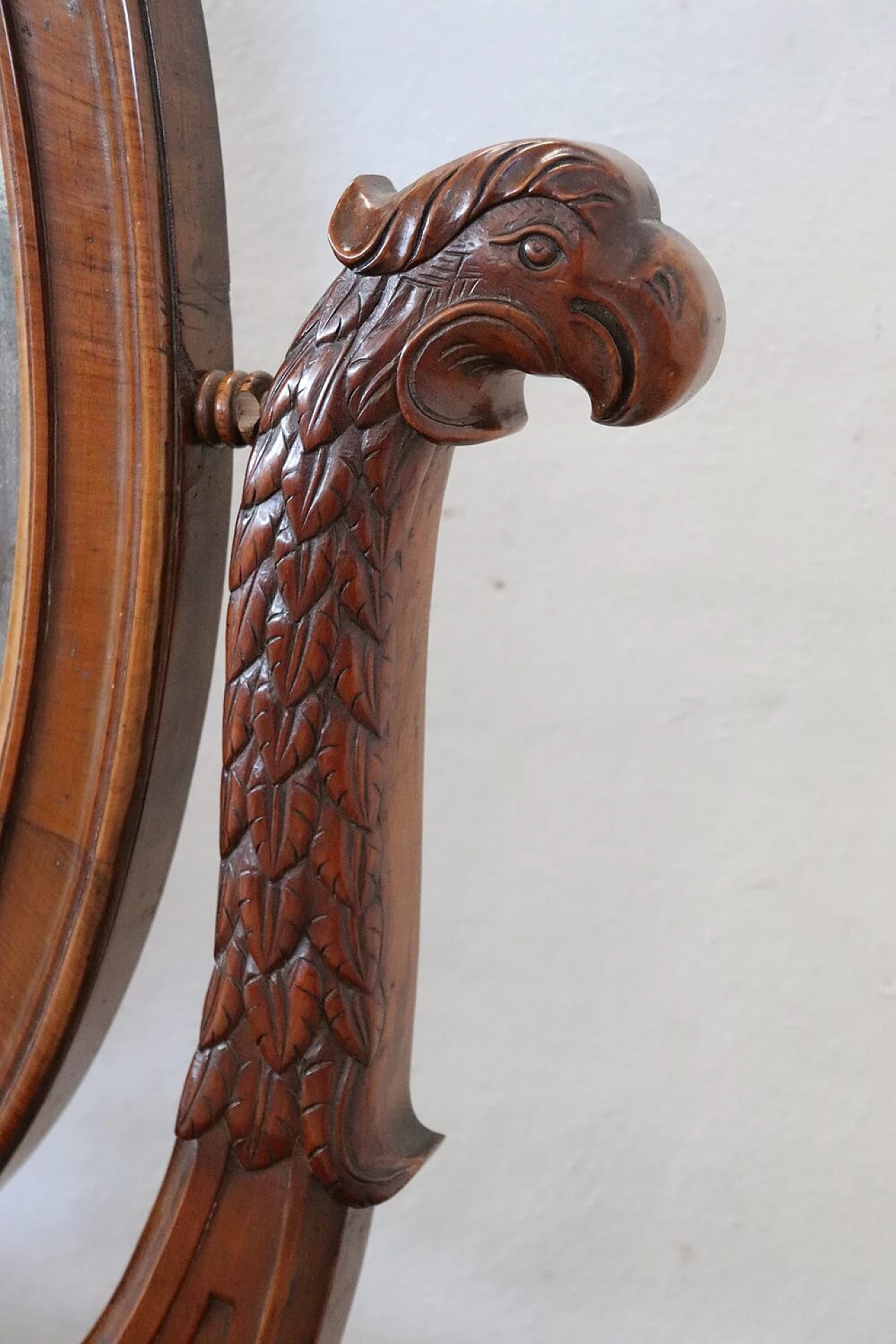 Charles X walnut vanity with mirror, early 19th century 1307732