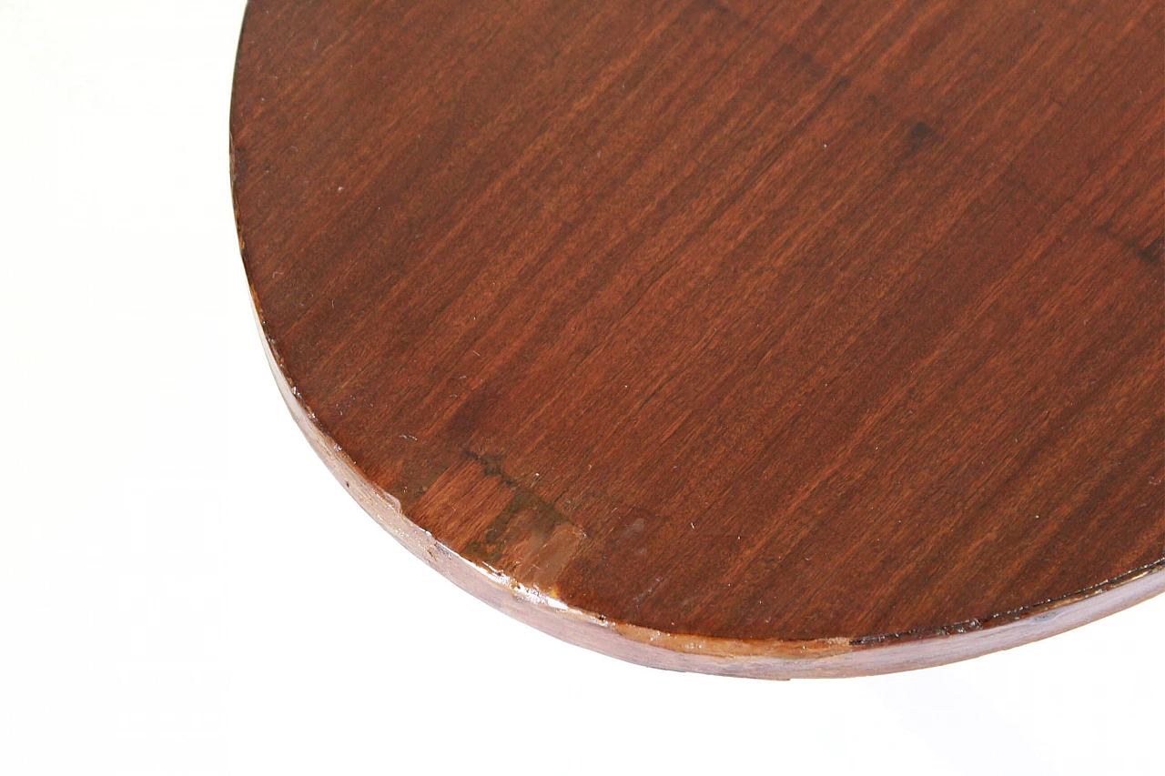 Scandinavian oval teak coffee table, 1950s 1308707