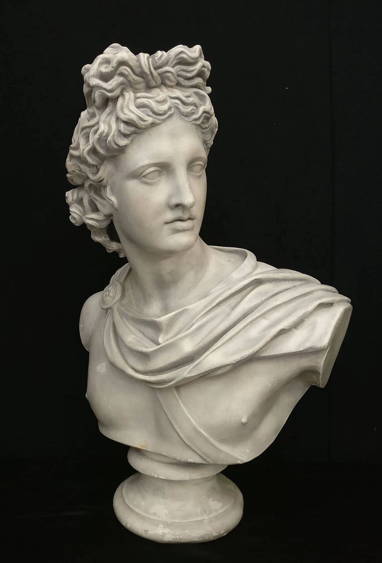 Bust depicting God Apollo in plaster, 19th century 1311097