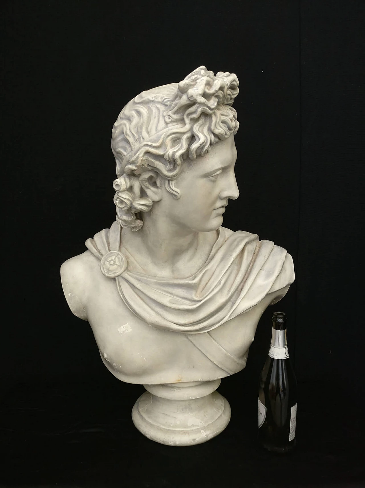 Bust depicting God Apollo in plaster, 19th century 1311098