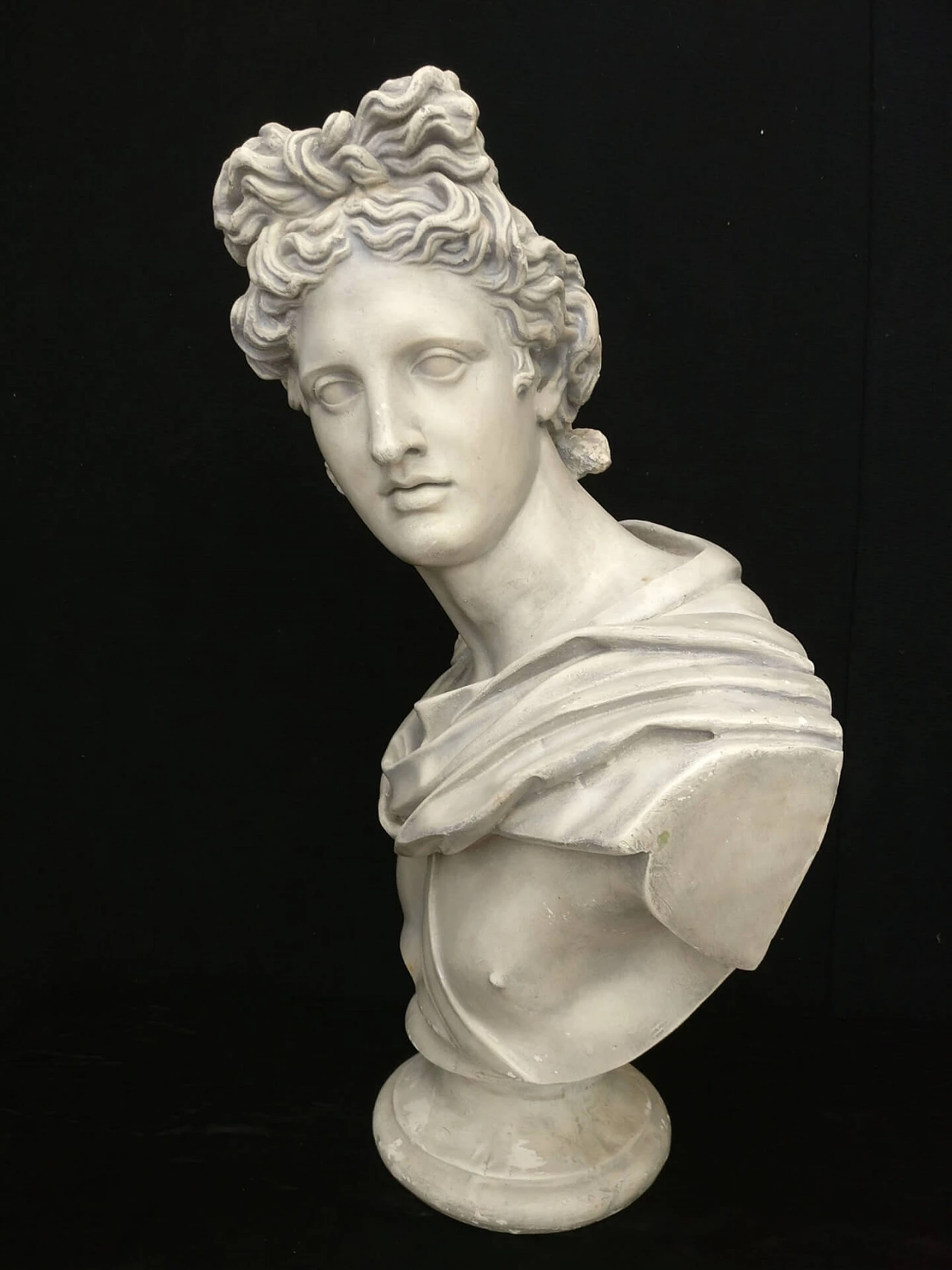 Bust depicting God Apollo in plaster, 19th century 1311100