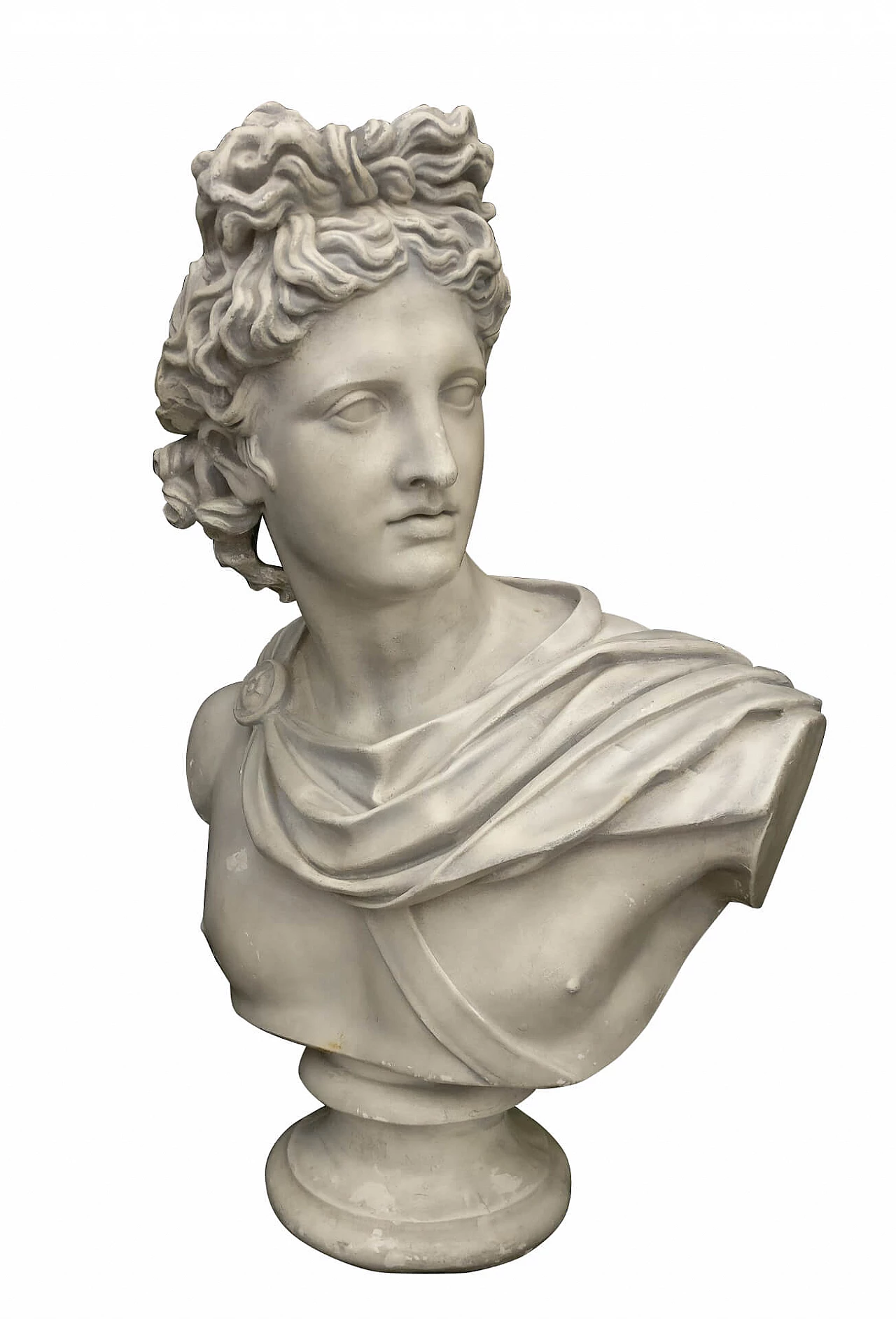 Bust depicting God Apollo in plaster, 19th century 1311596