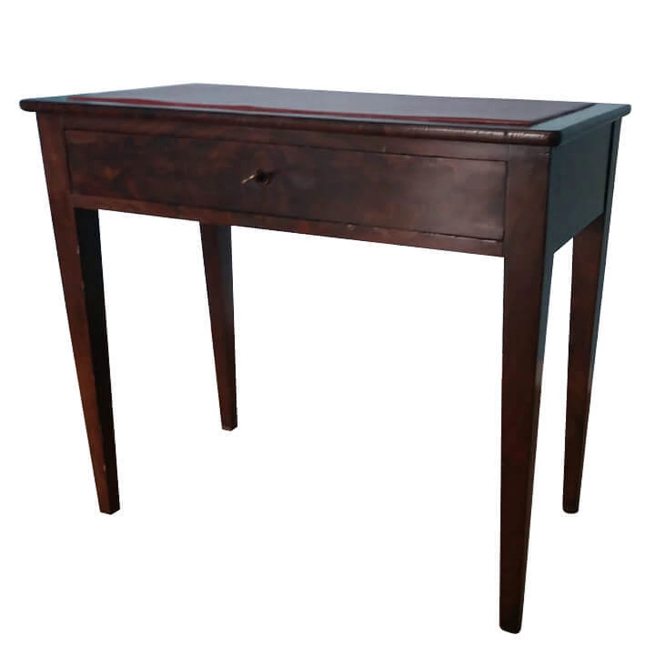 Mahogany coffee table with leather top, 19th century 1323709