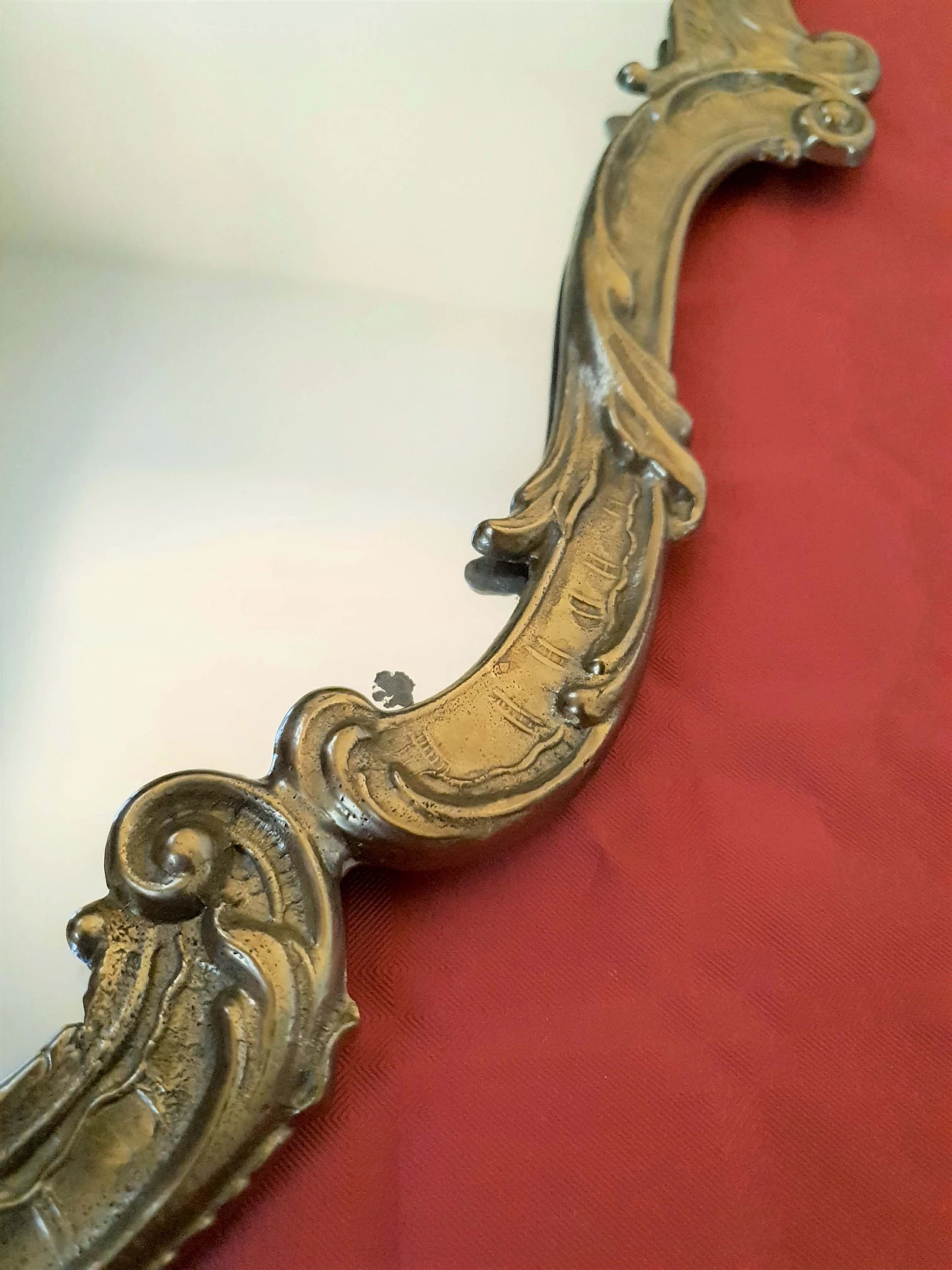 Florentine style brass wall mirror, 1950s 1323730