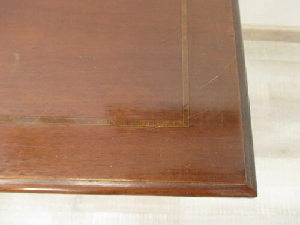 English mahogany coffee table with shelf, early 20th century 1330764