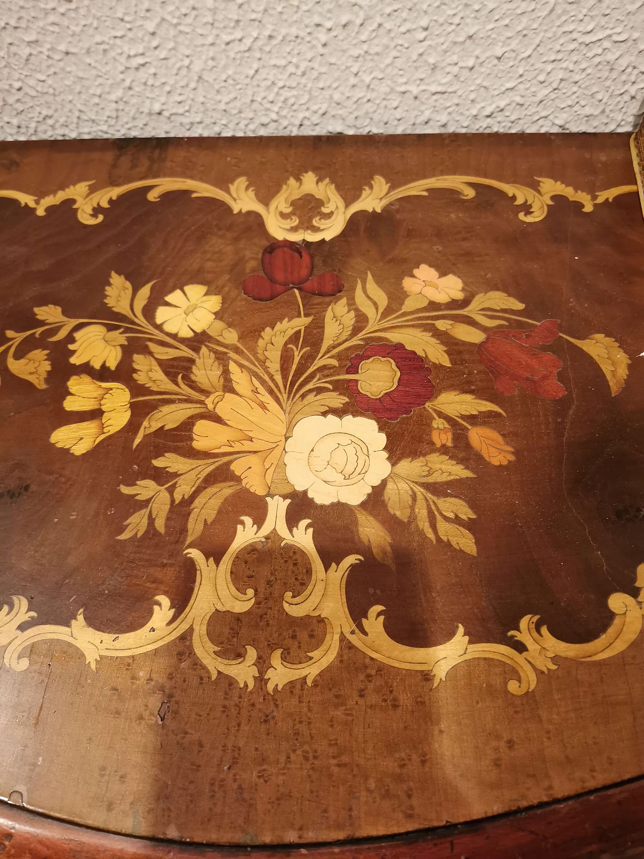 Inlaid cabinet with 3 drawers, 1940s 1331767