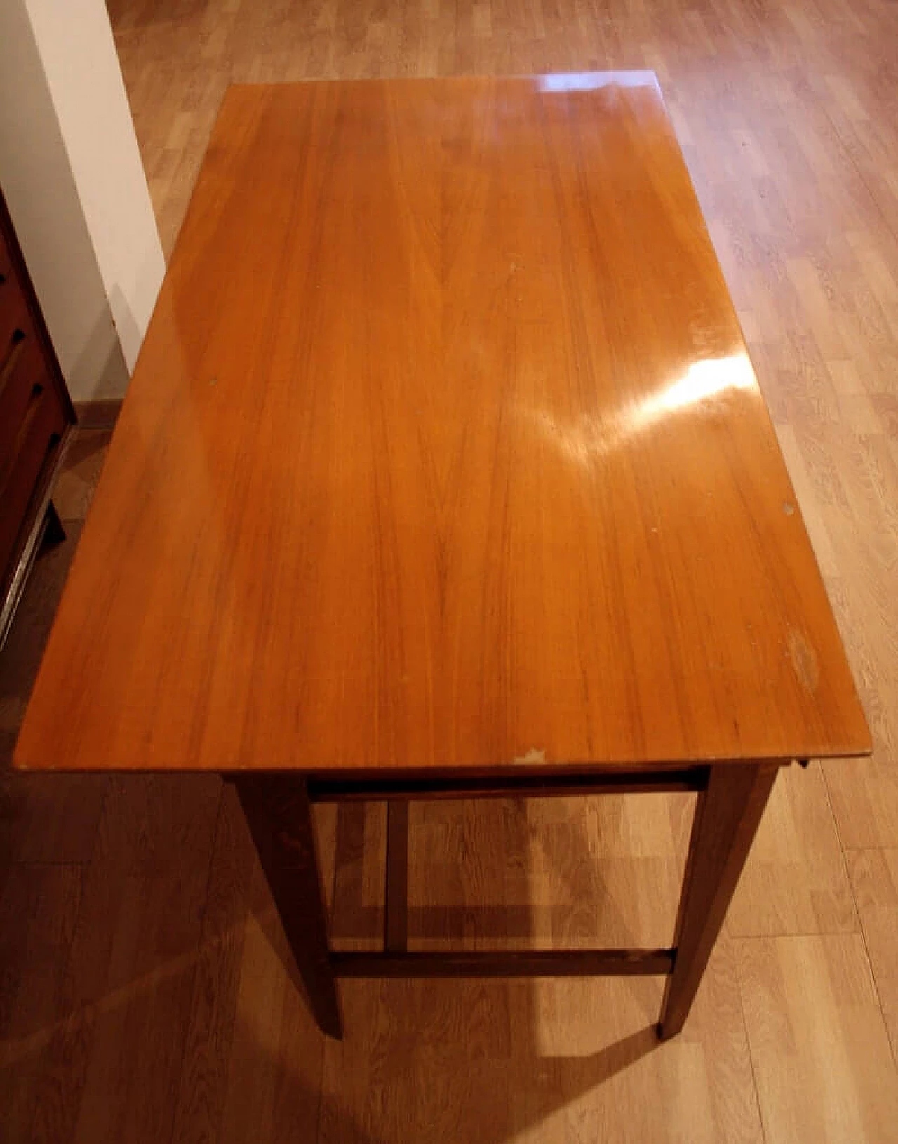 Teak and brass desk by Edmondo Palutari, 1950s 1331838