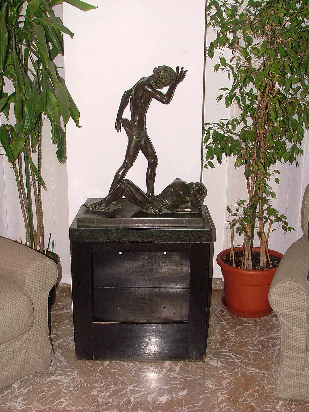 Carlo Paganini, Cain and Abel, bronze sculpture, 1944 1331850