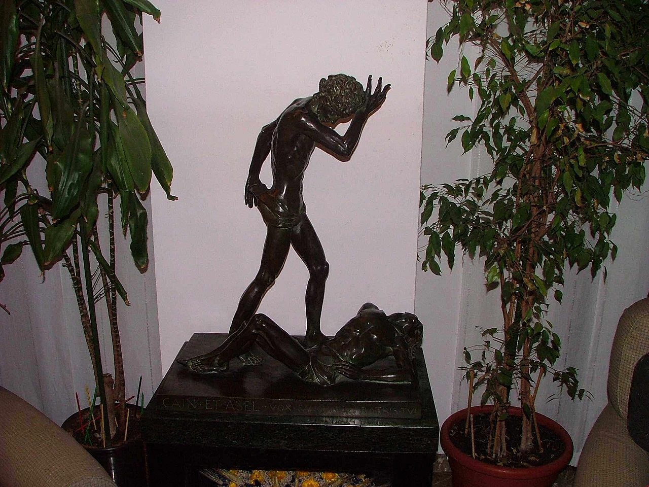 Carlo Paganini, Cain and Abel, bronze sculpture, 1944 1331858