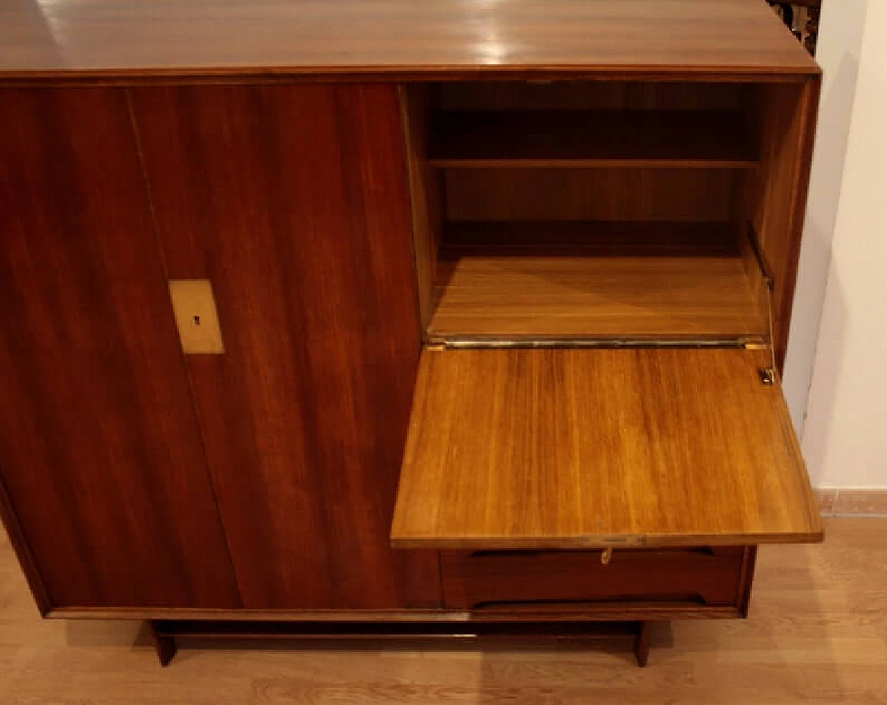 Edmondo Palutari sideboard in teak and brass, 1950s 1331908