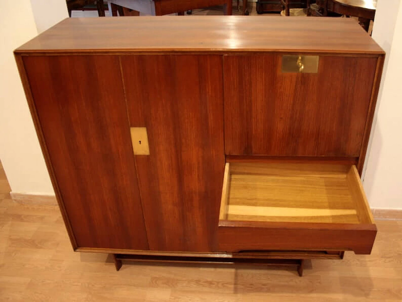 Edmondo Palutari sideboard in teak and brass, 1950s 1331910