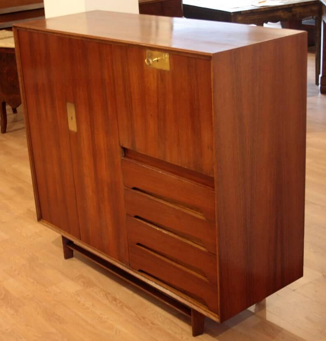 Edmondo Palutari sideboard in teak and brass, 1950s 1331916