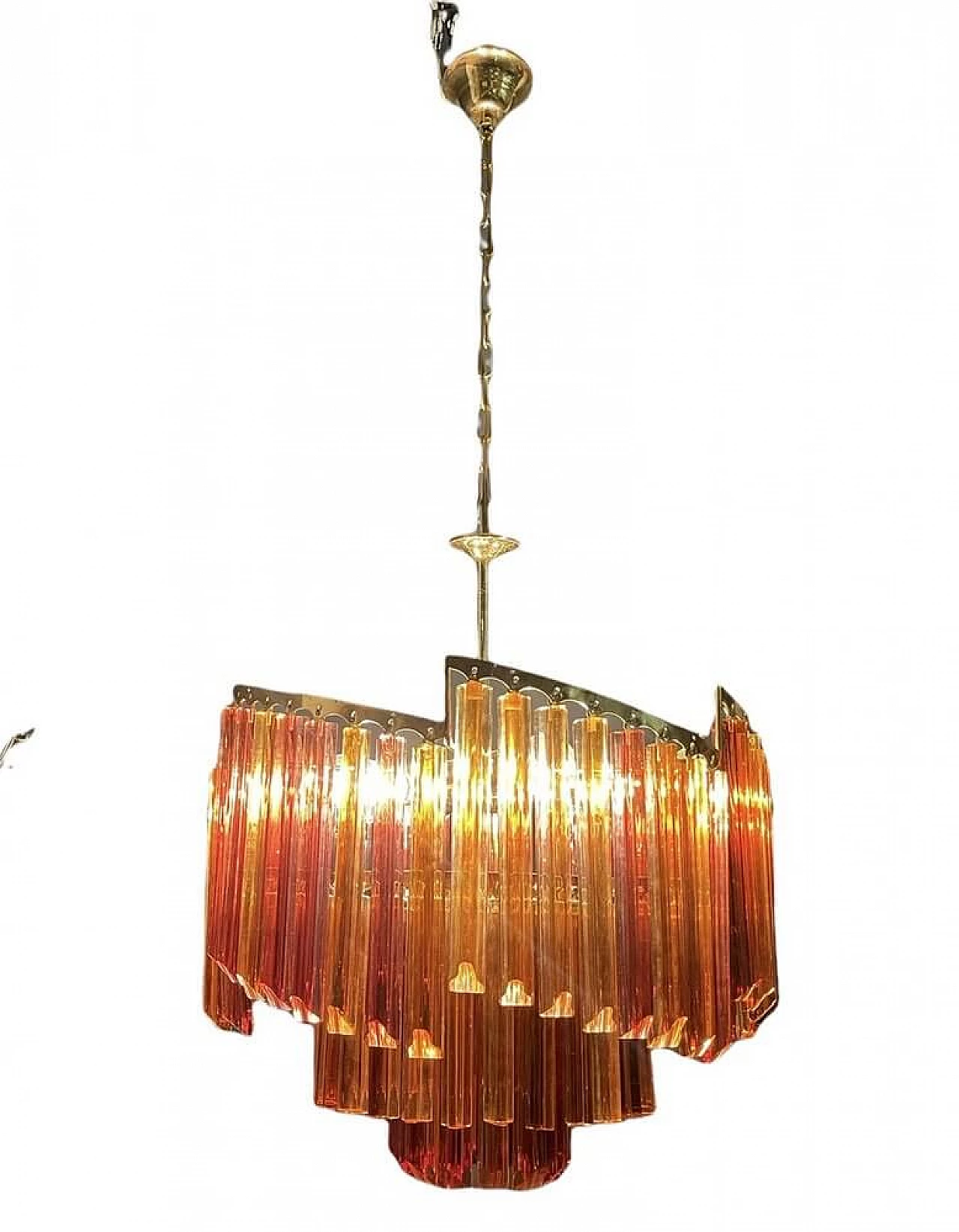 Murano glass chandelier with 90 prisms, 1960s 1336988