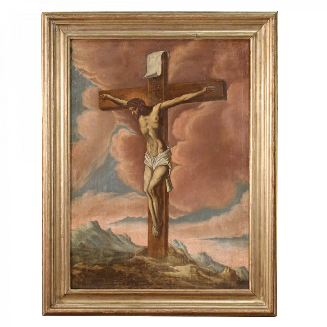 Crucifixion, Italian oil painting, 17th century 1337133