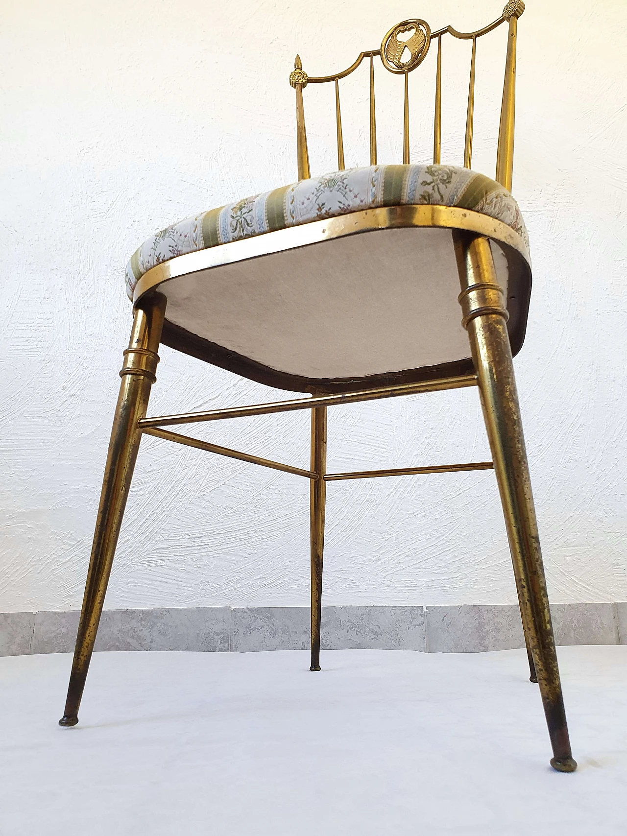 Sedia Chiavari in ottone di Giuseppe Gaetano Descalzi, anni '50 1337633