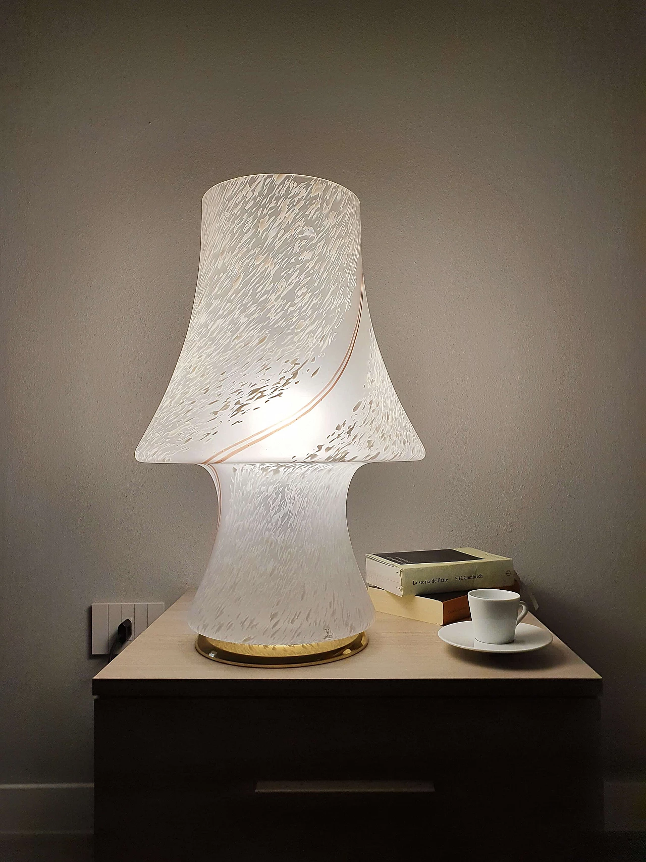 Large Mushroom table lamp in Murano glass, 1970s 1339979