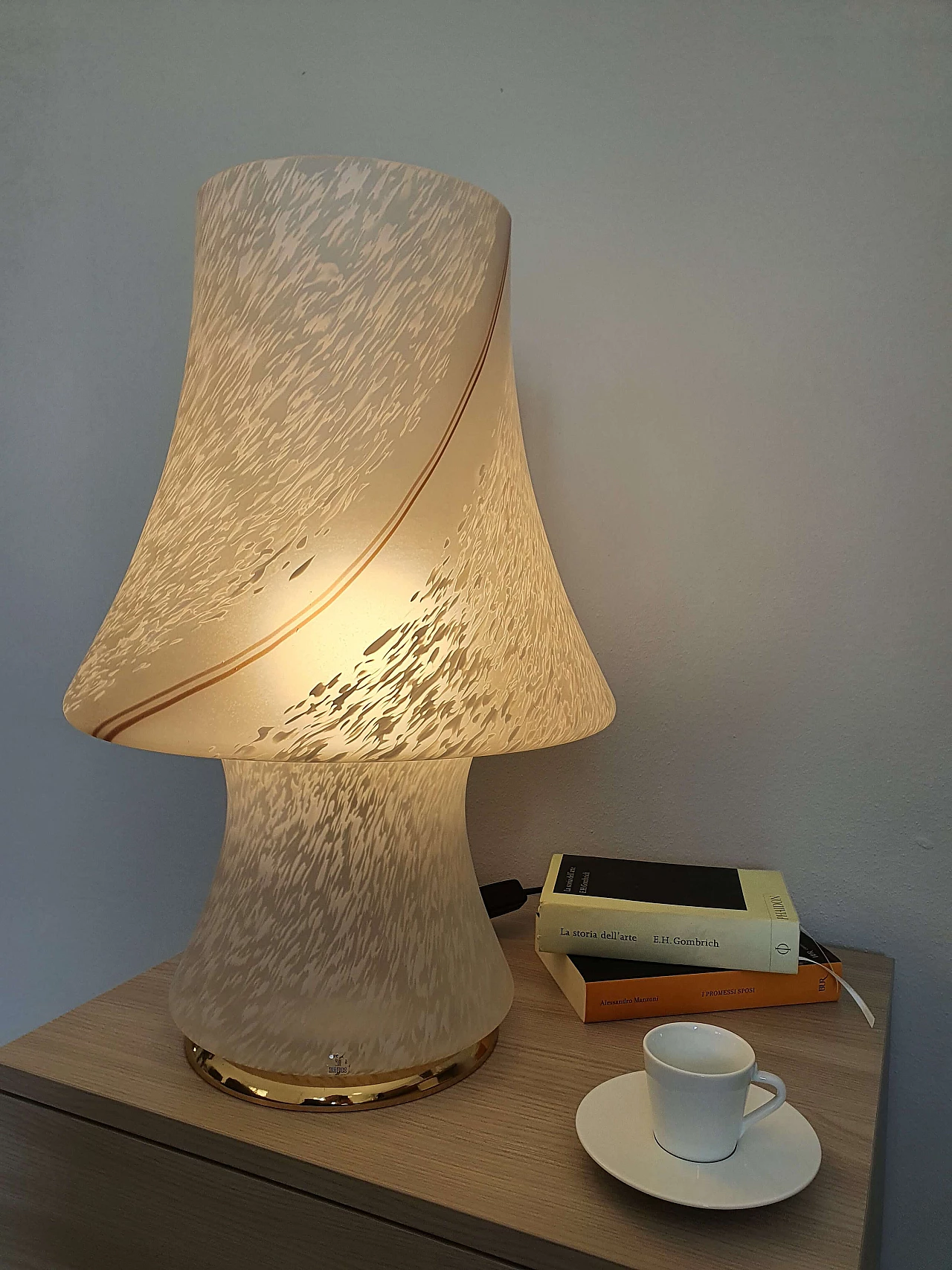 Large Mushroom table lamp in Murano glass, 1970s 1339980