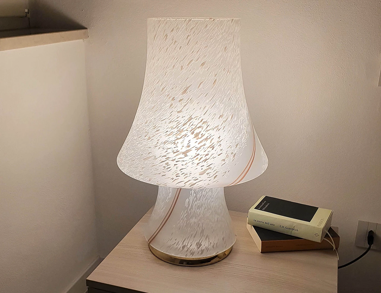 Large Mushroom table lamp in Murano glass, 1970s 1339981