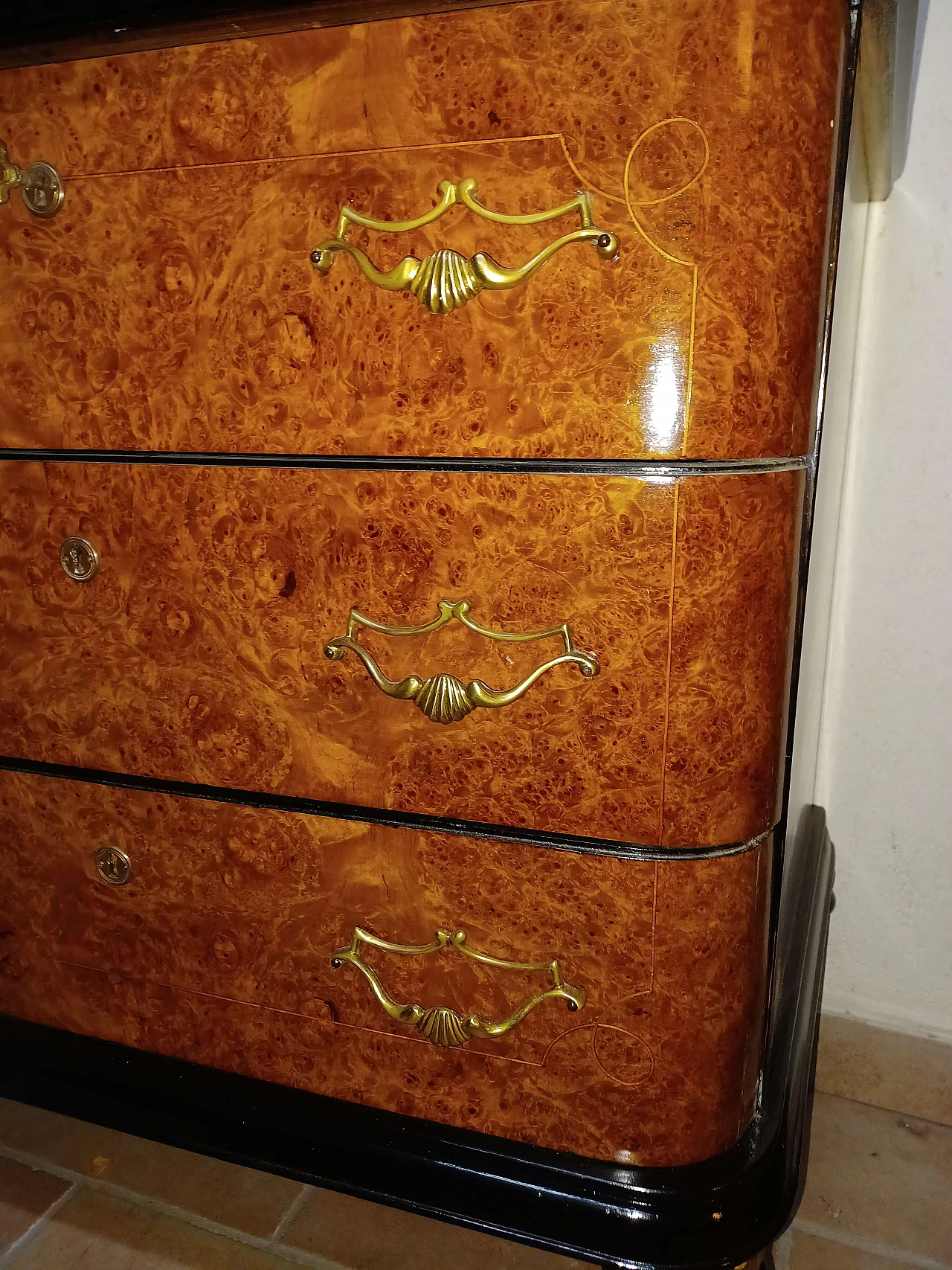 Art Deco chest of drawers with 6 drawers, 1930s 1343168