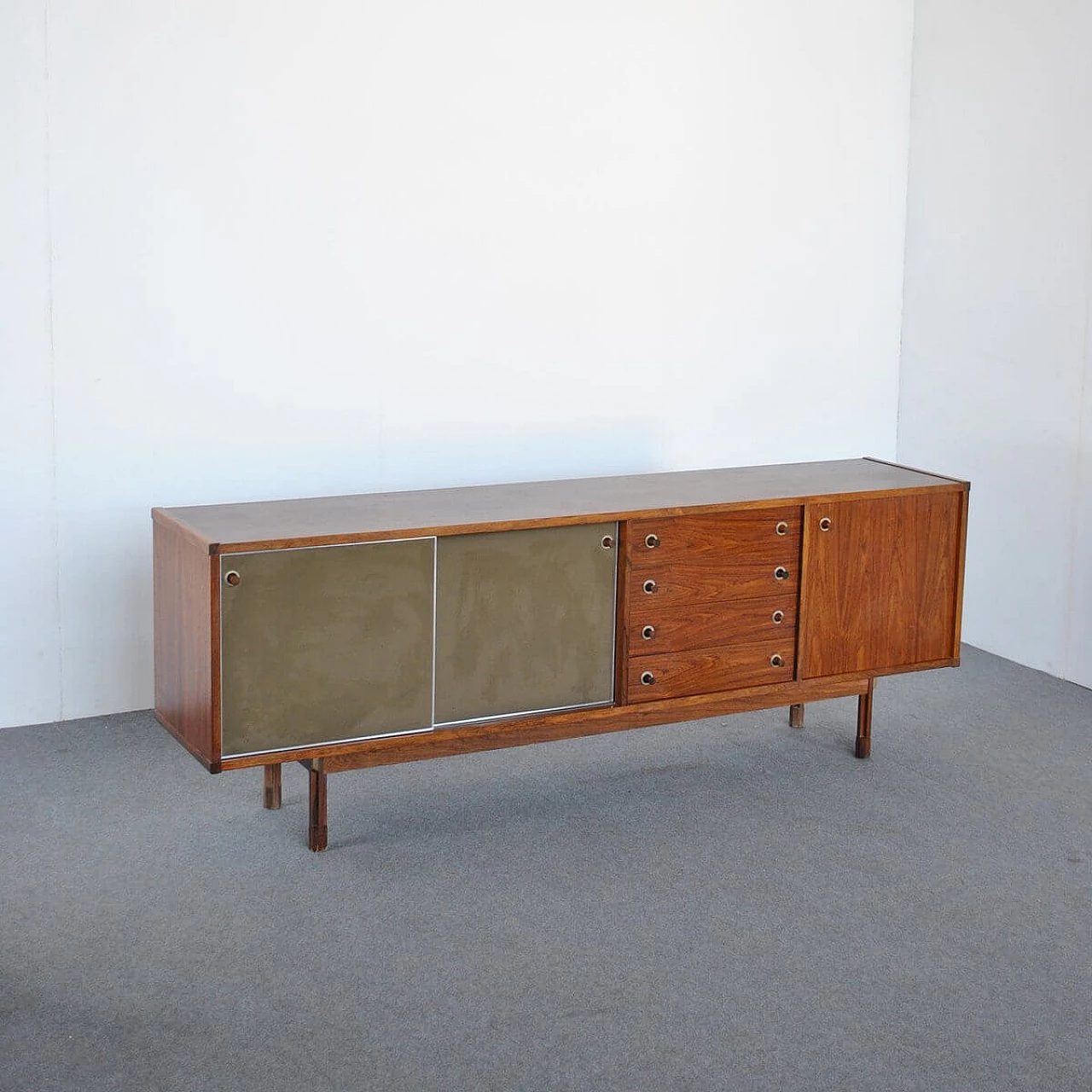 Sideboard in teak by Georges Coslin for 3v Arredamenti Padova, 60s 1346135