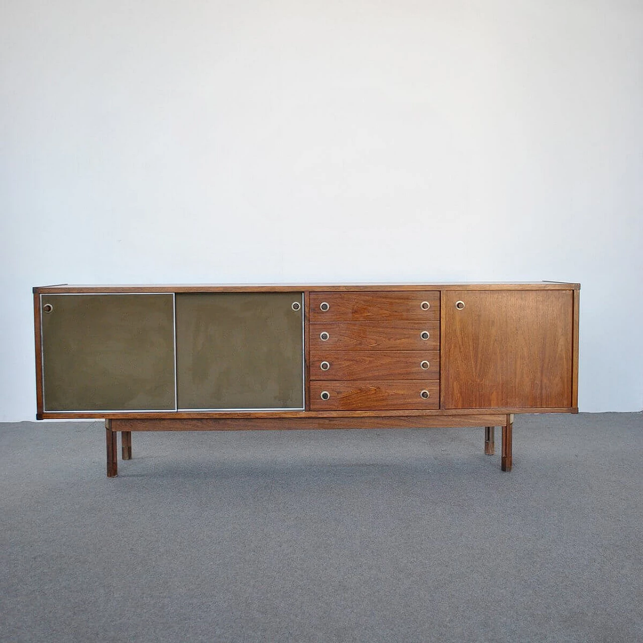 Sideboard in teak by Georges Coslin for 3v Arredamenti Padova, 60s 1346138