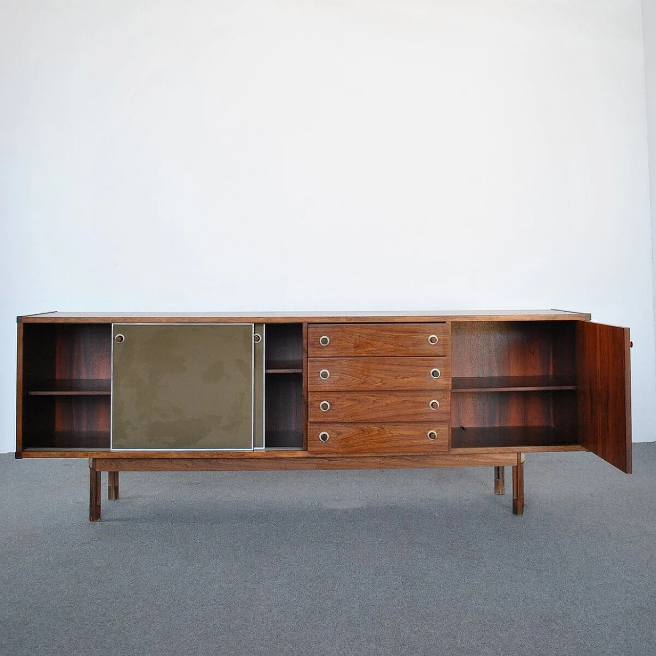 Sideboard in teak by Georges Coslin for 3v Arredamenti Padova, 60s 1346142