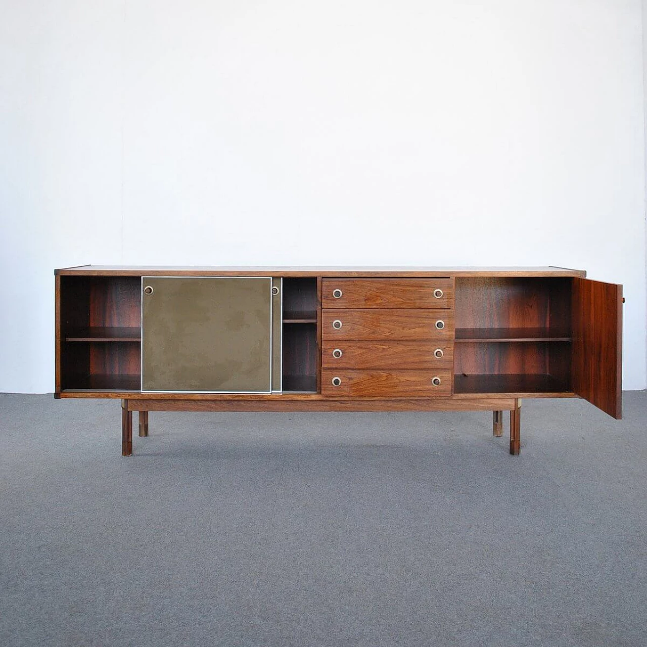 Sideboard in teak by Georges Coslin for 3v Arredamenti Padova, 60s 1346143