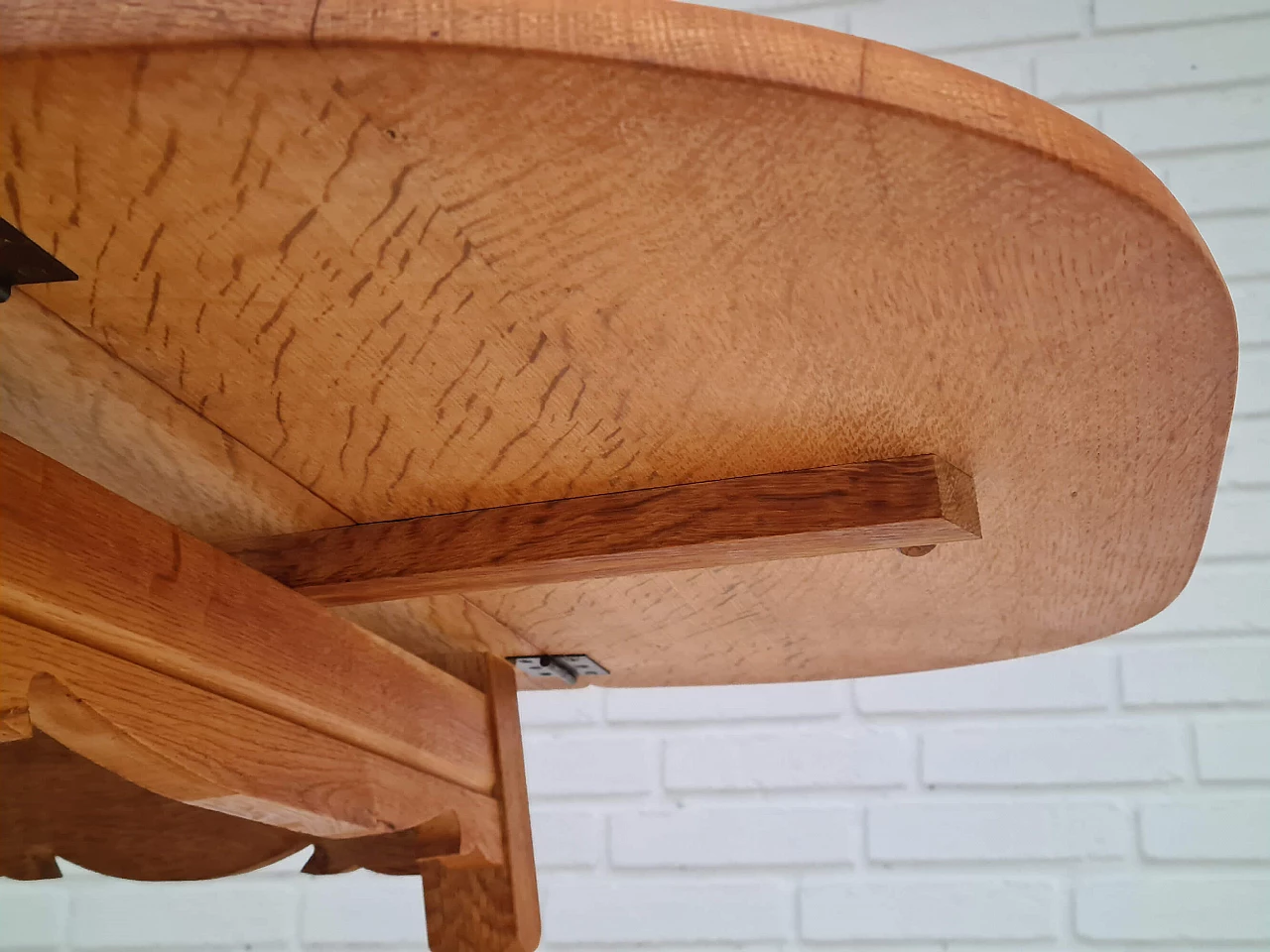 Danish oak coffee table in the style of Henning Kjærnulf, 1960s 1351905