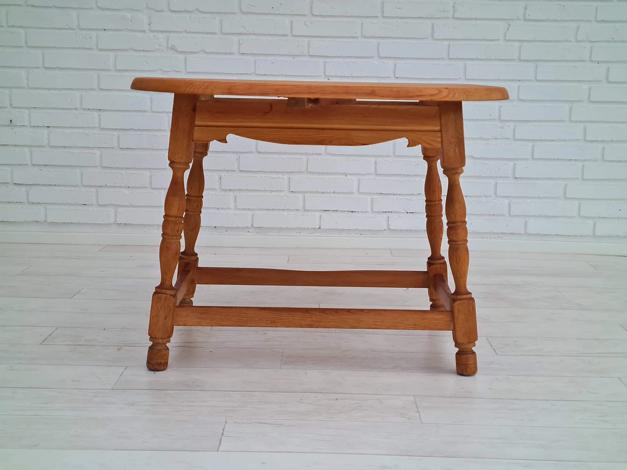 Danish oak coffee table in the style of Henning Kjærnulf, 1960s 1351906