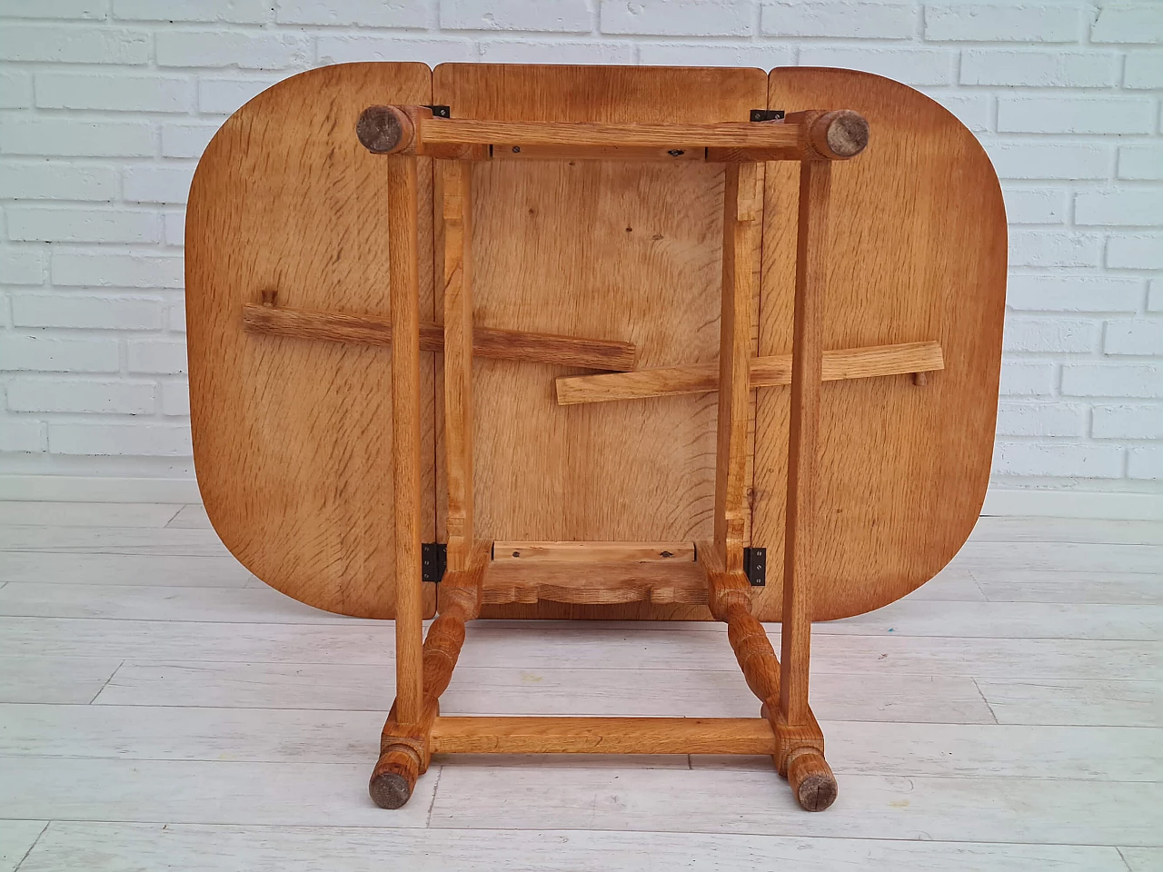 Danish oak coffee table in the style of Henning Kjærnulf, 1960s 1351907