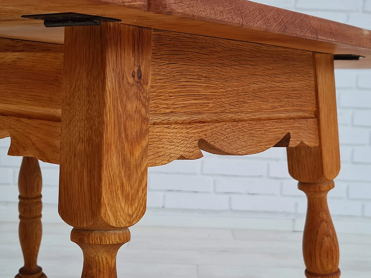 Danish oak coffee table in the style of Henning Kjærnulf, 1960s 1351908