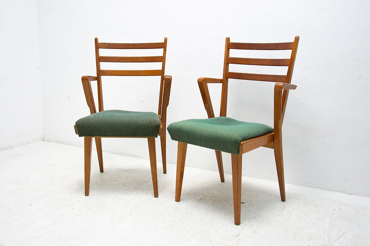 Pair of bentwood office chairs, 1960s 1352960