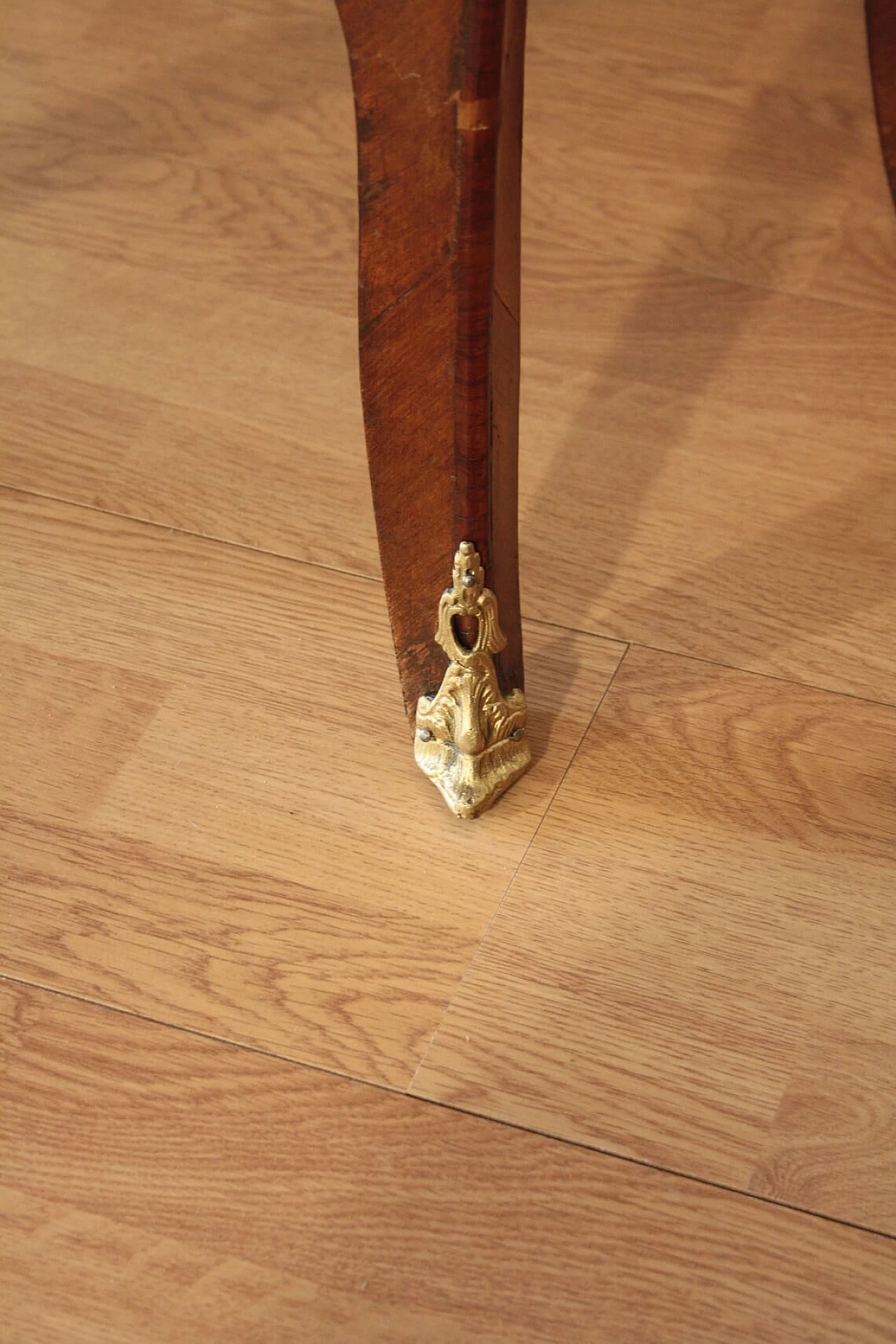 Pair of Louis XV style bedside tables in wood and briarwood, 1920s 1353387