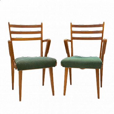 Pair of bentwood office chairs, 1960s