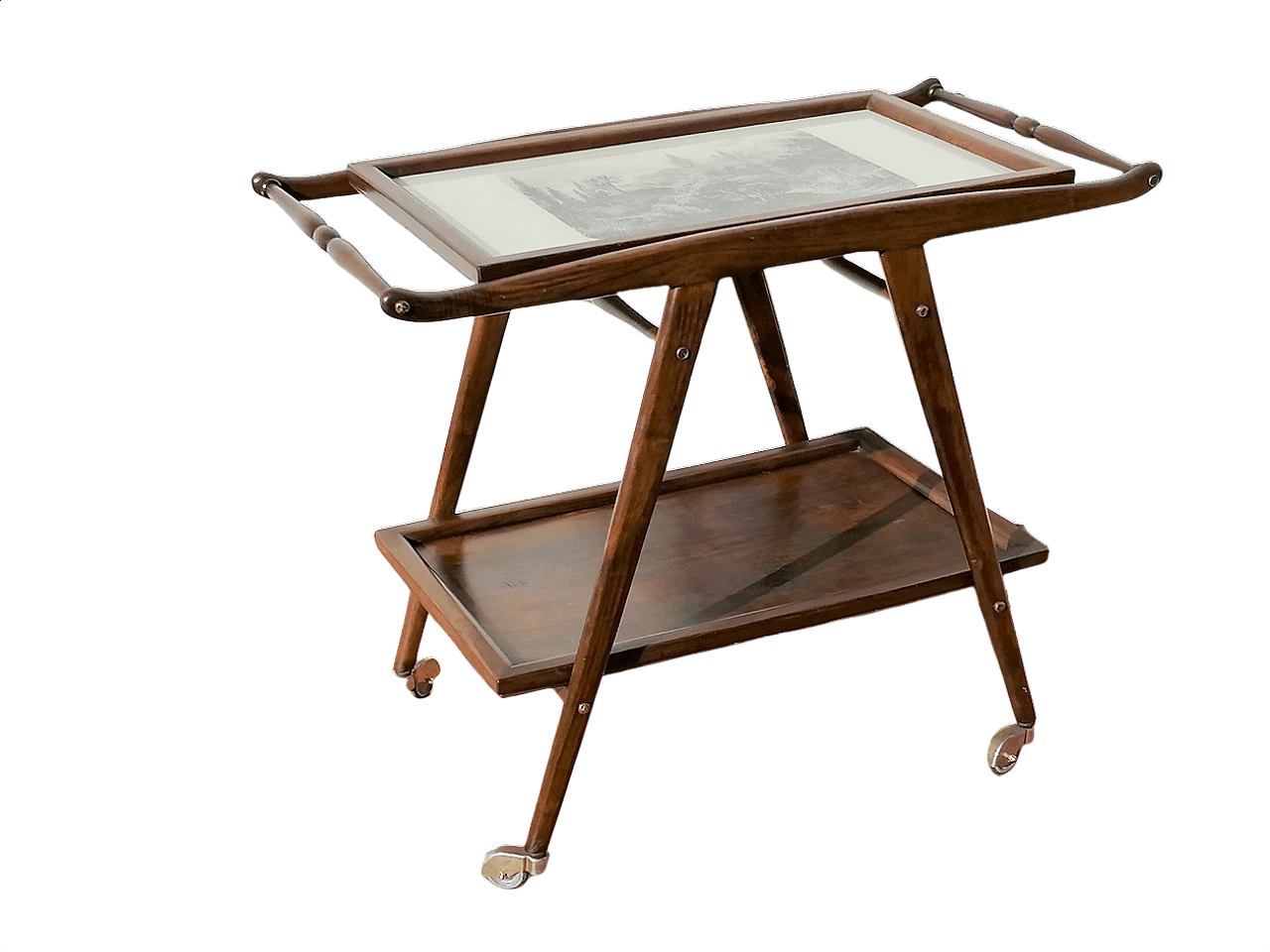 Wooden food trolley, 1950s 1357187