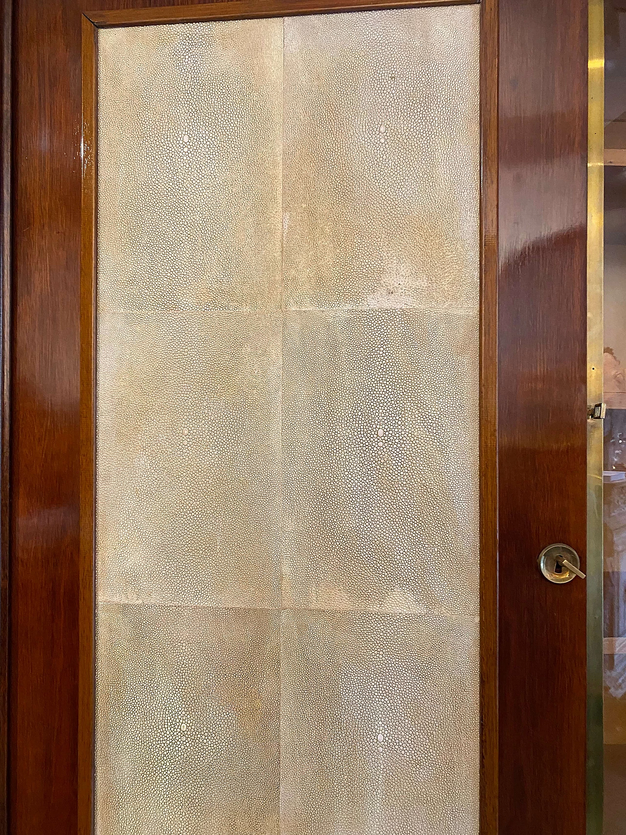 Art Deco French cabinet in rosewood and shagreen, 1950s 1360832