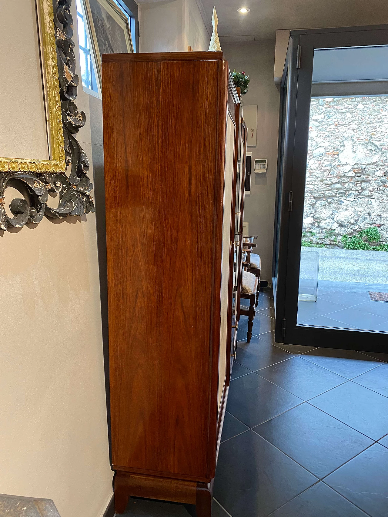 Art Deco French cabinet in rosewood and shagreen, 1950s 1360834