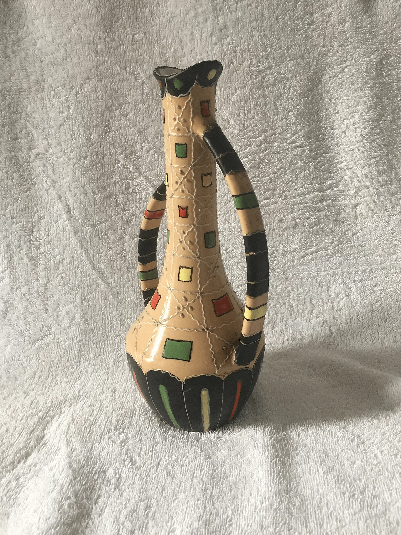 Polychrome majolica jug from Deruta, 1940s 1365101