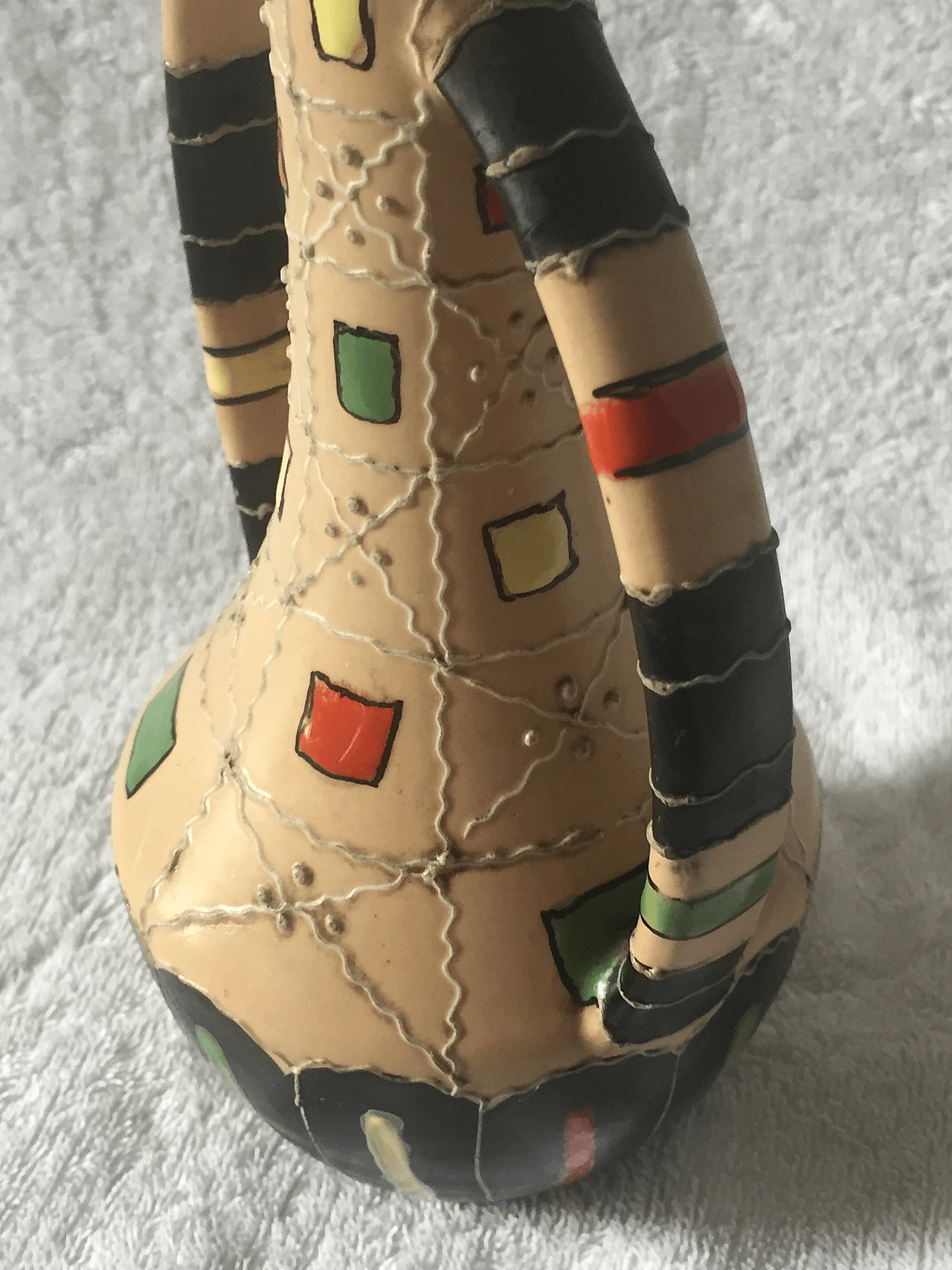 Polychrome majolica jug from Deruta, 1940s 1365102